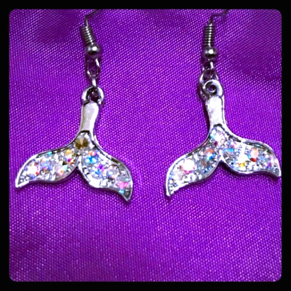 🧜‍♀️Sparkling🧜‍♀️Mermaid🧜‍♀️Tail🧜‍♀Earrings🧜‍